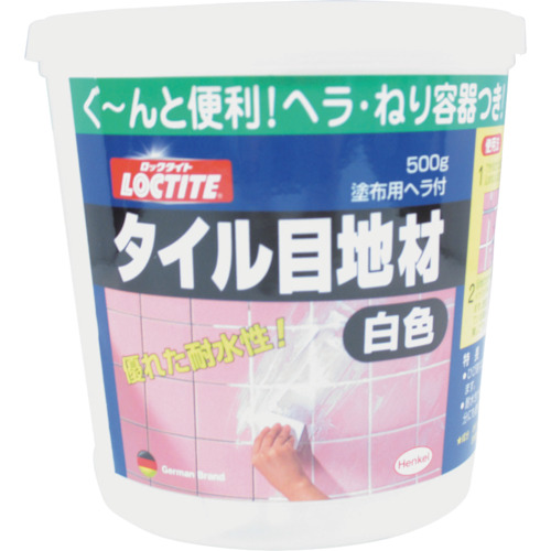 【TRUSCO】ＬＯＣＴＩＴＥ　タイル目地材　白色　５００ｇ